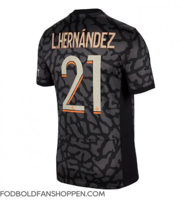 Paris Saint-Germain Lucas Hernandez #21 Tredjetrøje 2023-24 Kortærmet